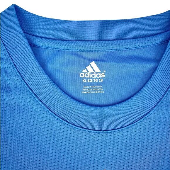 Adidas NBA Denver Nuggets Bright Blue Sports Basketball T-Shirt Size Youth XL 18 - Picture 5 of 8